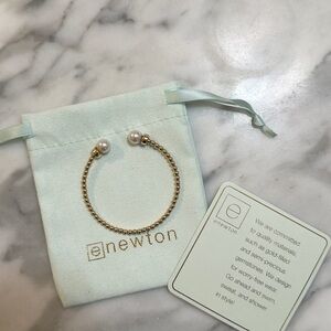 enewton Classic Gold 3mm Pearl Cuff Bracelet – 14kt Gold-Filled Beads